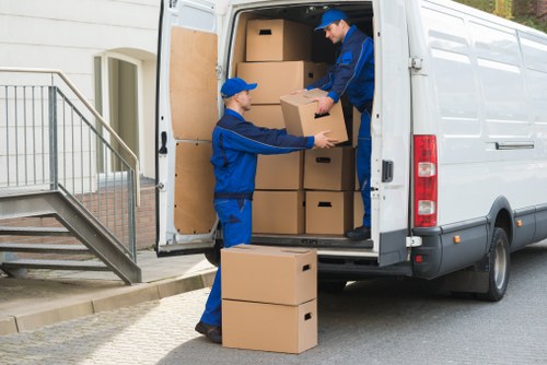 Removal team preparing a home move in Wallington