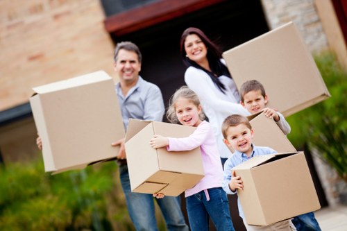 Removal truck and home access considerations in Wallington