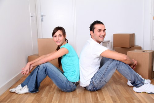 Local moving team planning a removals van job in Wallington