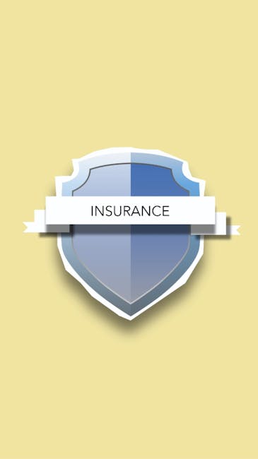 The image displays a shield-shaped emblem with a metallic silver and blue design featuring a white banner across the middle bearing the word 'INSURANCE'. The shield is set against a pale yellow background. While the image does not depict actual house removals or moving equipment, it visually suggests protection and security, which are key aspects when considering insurance and liability during home relocation processes. The shield's design and branding elements align with services offered by Man with Van Wallington, a company specialising in removals and house moves in the Wallington area. This visual is relevant within the context of insurance coverage for furniture transport, packing materials, and moving logistics, illustrating the importance of safeguarding belongings during the comprehensive home relocation process.